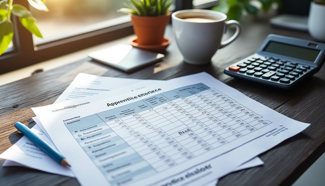 découvrez la grille des salaires pour les contrats en alternance en 2025, avec les montants selon l'âge et le niveau d'études.