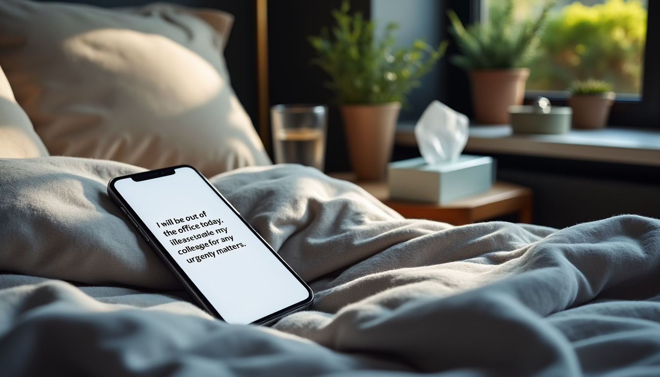 découvrez des exemples de sms pour informer de votre absence pour maladie de manière claire et professionnelle.